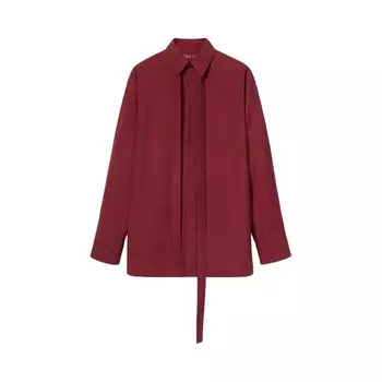 Рубашка Gucci Oversized Shirt With Detachable Scarf Rosso Ancora, красный