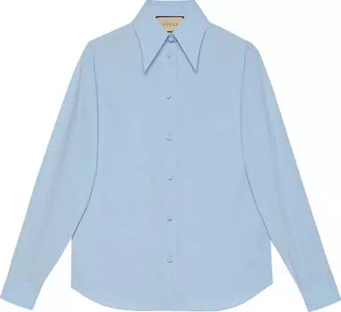 Рубашка Gucci Poplin, небесно-голубой