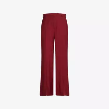 Рубашка Gucci с фигурным подолом, красный