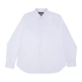 Рубашка Gucci Striped Poplin Shirt White/Azure, белый