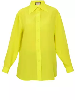 Рубашка Gucci Yellow silk, желтый