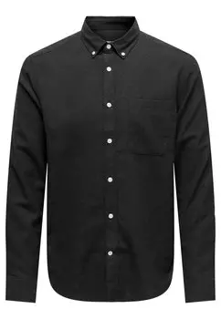 Рубашка GUDMUND SOLID Only & Sons, черный