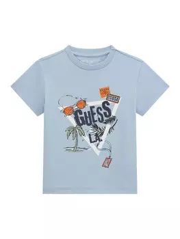 Рубашка GUESS, цвет Navy/Sky blue