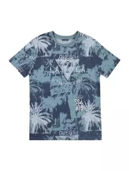 Рубашка GUESS, цвет Navy/Turquoise