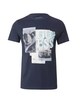 Рубашка GUESS SAIL BOAT, цвет marine blue/Pastel blue