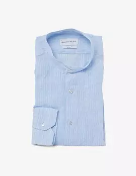 Рубашка Guru в тонкую полоску Sartoria Italiana, светло-синий