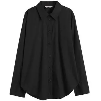 Рубашка H&amp;M Cotton, черный