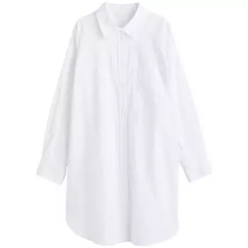 Рубашка H&amp;M Oversized Oxford, белый