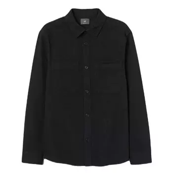 Рубашка H&amp;M Regular Fit, черный