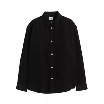 Рубашка H&amp;M Relaxed Fit Corduroy, черный