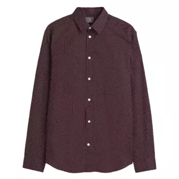 Рубашка H&amp;M Slim Fit Easy Iron, бордовый