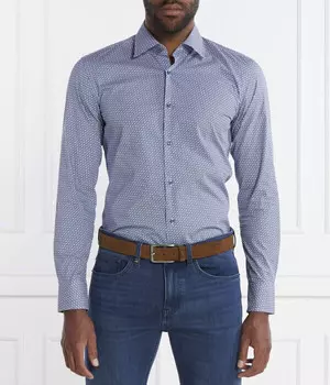 Рубашка h-hank-kent-c1-214 Slim Fit Boss, синий