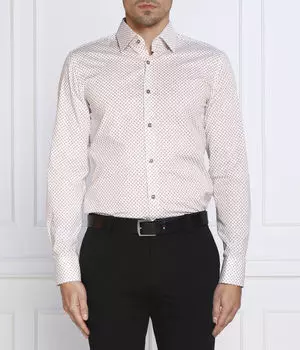 Рубашка h-hank-kent-c1-214 Slim fit Boss, белый