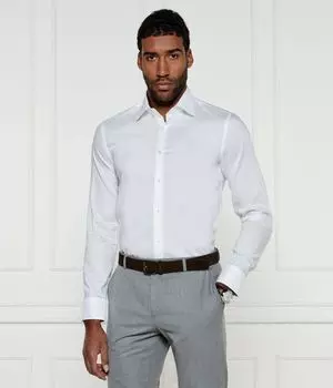 Рубашка h-hank-kent-c3-214 Slim fit Boss, белый