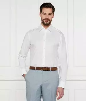 Рубашка h-hank-kent-c3-214 Slim fit Boss, белый