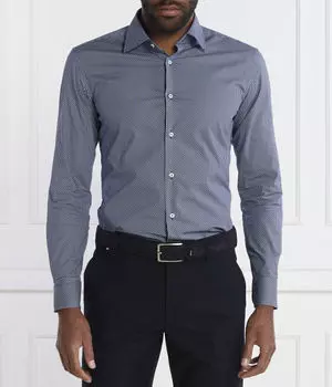 Рубашка H-hank-kent Slim Fit Boss, синий