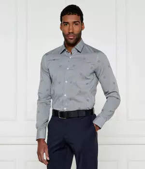 Рубашка h-hank-s-kent-c1-232 Slim fit Boss, черный