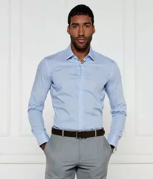 Рубашка h-hank-s-kent-c1-232 Slim fit Boss, синий
