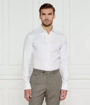 Рубашка h-hank Slim fit Boss, белый