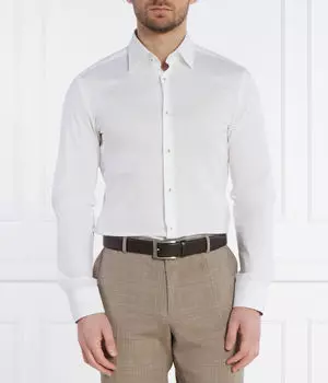 Рубашка h-hank Slim fit Boss, белый