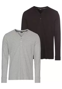 Рубашка H.I.S EM, цвет Grey/Black