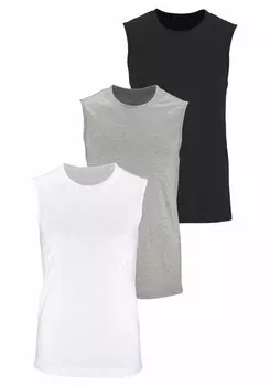 Рубашка H.I.S EM, цвет mottled grey/Black/White