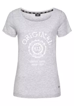 Рубашка H.I.S, пестрый серый