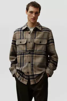 Рубашка H&M, бежевый