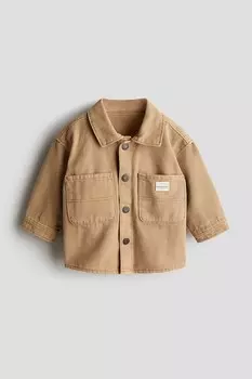 Рубашка H&M, бежевый