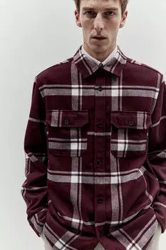 Рубашка H&M, красный