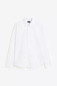 Рубашка H&M Regular Fit Shirt, белый