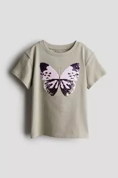 Рубашка H&M, зеленый
