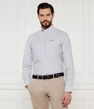 Рубашка h-roan-bd-e-c1-243 Slim fit Boss, серый