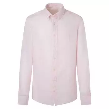 Рубашка Hackett Garment Dye Linen B, розовый