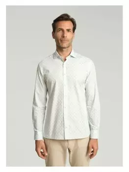 Рубашка Hackett London, бирюзовый