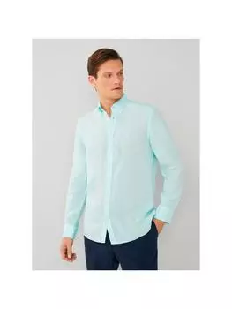 Рубашка Hackett London, бирюзовый