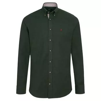 Рубашка Hackett Melange Flannel Multi, зеленый