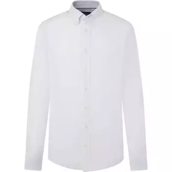 Рубашка Hackett Textured Linen Trim, белый