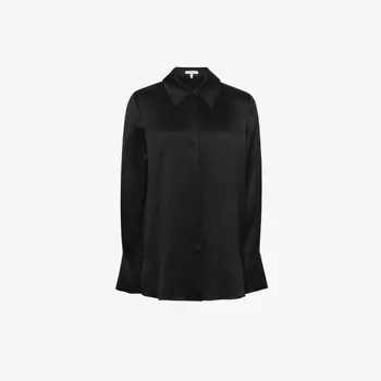 Рубашка hailey с острым воротником Reiss, черный