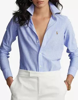 Рубашка Хайди с длинными рукавами Polo Ralph Lauren, цвет Harbor Island Blue,White