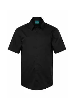 Рубашка Halbarm Easycare Kentkragen Comfort Fit BOSTON PARK, черная