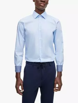 Рубашка Хэнка Кента HUGO BOSS, пастельный синий