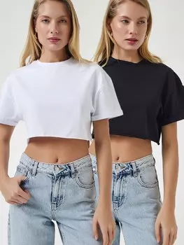 Рубашка Happiness stanbul, черный/белый