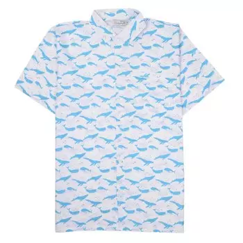 Рубашка Happy Bay Have a whale of a time hawaiian, синий