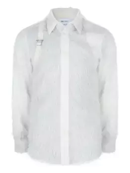 Рубашка Harness Alexander McQueen, белый