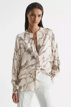 Рубашка Harri с принтом Reiss, бежевый