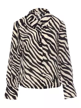 Рубашка Havan с принтом зебры Rixo, черный