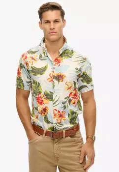 Рубашка HAWAIIAN PRINTED Superdry, кремовый