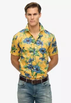 Рубашка HAWAIIAN PRINTED Superdry, желтый
