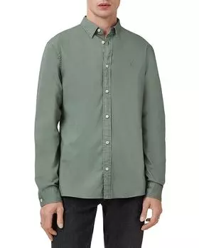Рубашка Hawthorne ALLSAINTS, зеленый